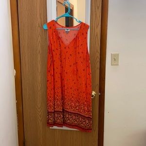 Orange floral sundress